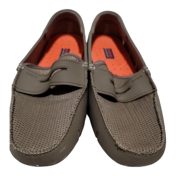 SWIMS Mesh and Rubber Penny Loafer in Taupe 8 Slip-on Boating Summer Shoes main image 4